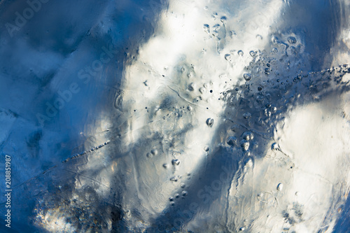 The texture of the ice. The frozen water.Winter background     © Ольга Васильева