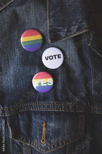 Concept for Marriage equality plebiscite vote in Australia photo