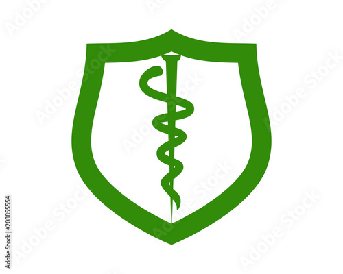 health shield medical medicare pharmacy clinic image vector icon logo