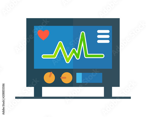 heart machine medical medicare pharmacy clinic image vector icon logo