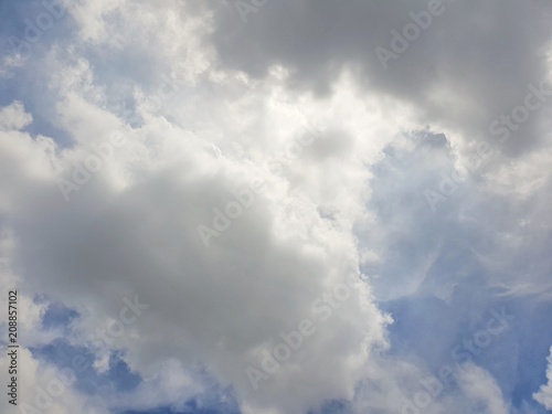 Beautiful nature blue sky with clouds, sky clouds background, cloudscape concept. Space for text in template. Empty. Looking up, Dragon.