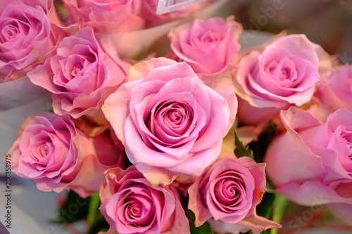 Romantic Flower bouquet arrangement with special light pink rose