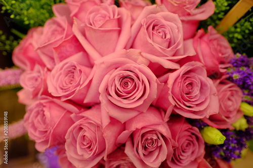 Romantic Flower bouquet arrangement with special pink rose