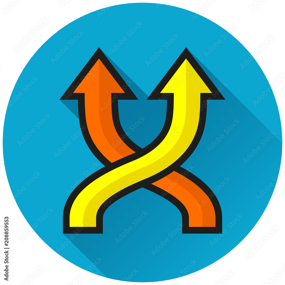 shuffle circle blue icon concept shuffle circle blue icon concept