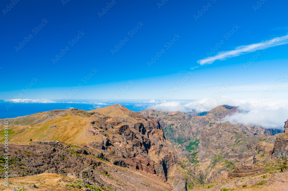 Pico do Arieiro, the highest point of the island. Madeira. Portugal