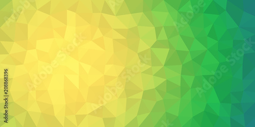 Yellow Lime Low Poly Vector Background