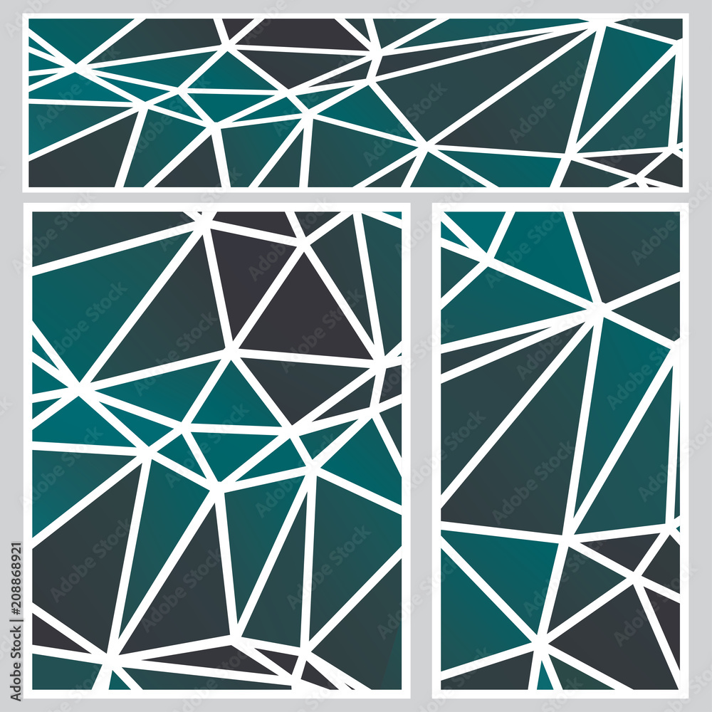 Dark Polygonal Banners Dark Polygonal Banners