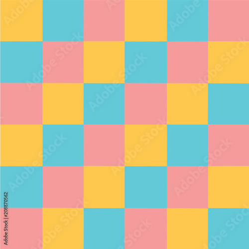 Vector multicoloured pastel squares pattern Abstract background 