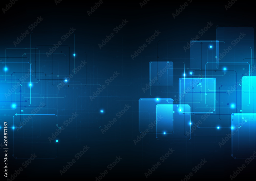 background abstract polygon data technology communication vector design illustration