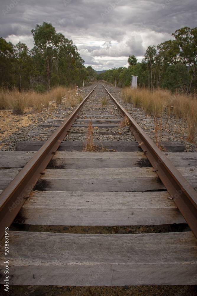 An old railway line in Stanthorpe, Queensland, Australia