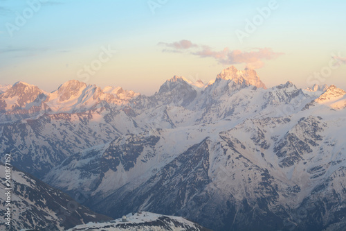 Mountain landscape of the North Caucasus