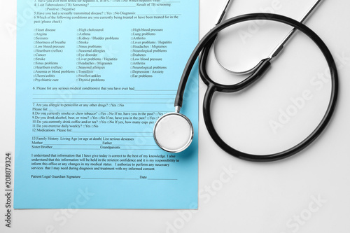 Stethoscope with patient me...
