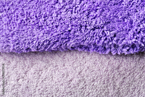 Texture of fluffy fabric, closeup
