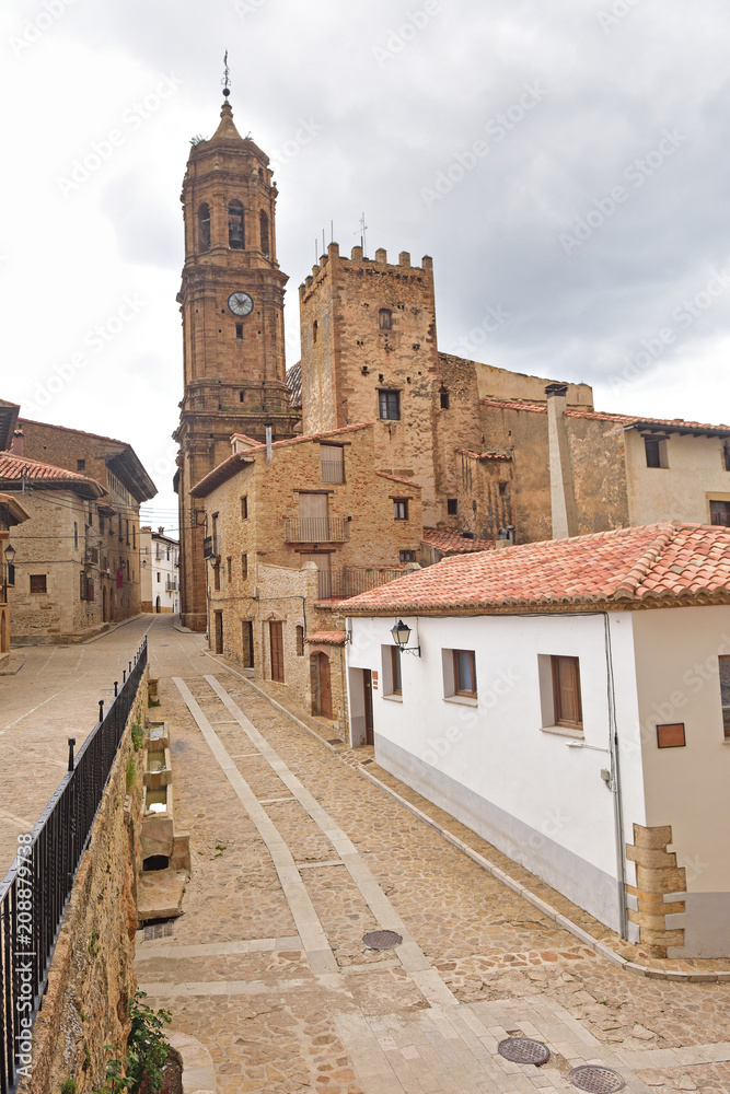 village of La Iglesuela del Cid, Maestrazgo, Argon, Spain