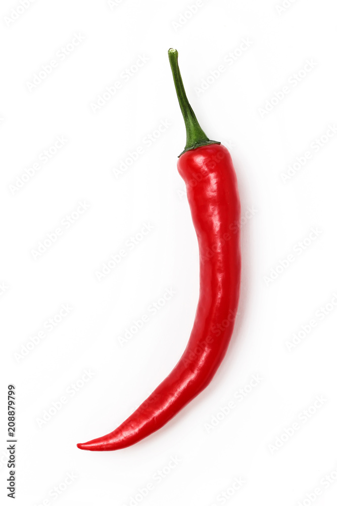 Red chili pepper isolated on a white background Red chili pepper isolated on a white background