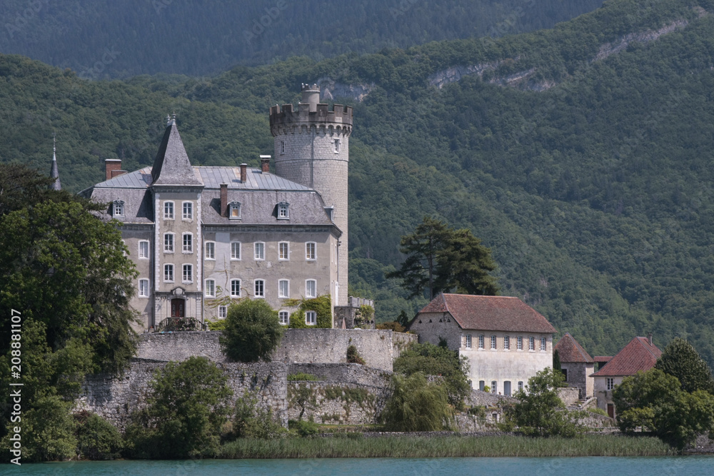  Castle on the shore of Annecy lake.