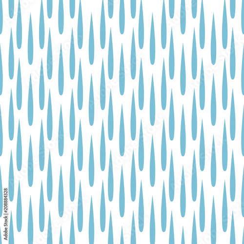Rain drops seamless pattern background vector water blue nature raindrop abstract illustration