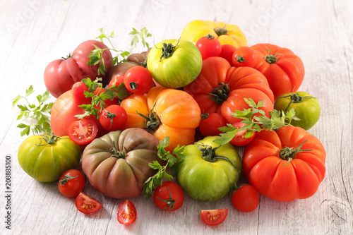 assorted various tomatoes