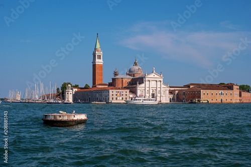 View of the island of San Giorgio from San Marco. Venice, Italy.