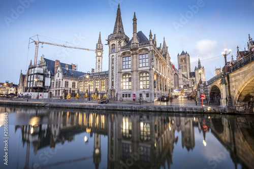 Gent, Belgium at day, Ghent old town