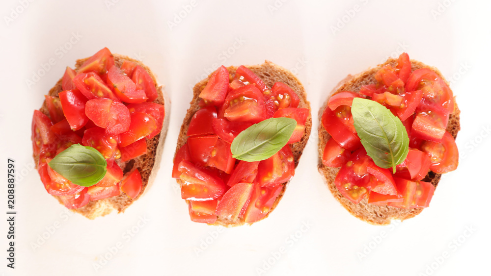 bruschetta with tomato and basil bruschetta with tomato and basil