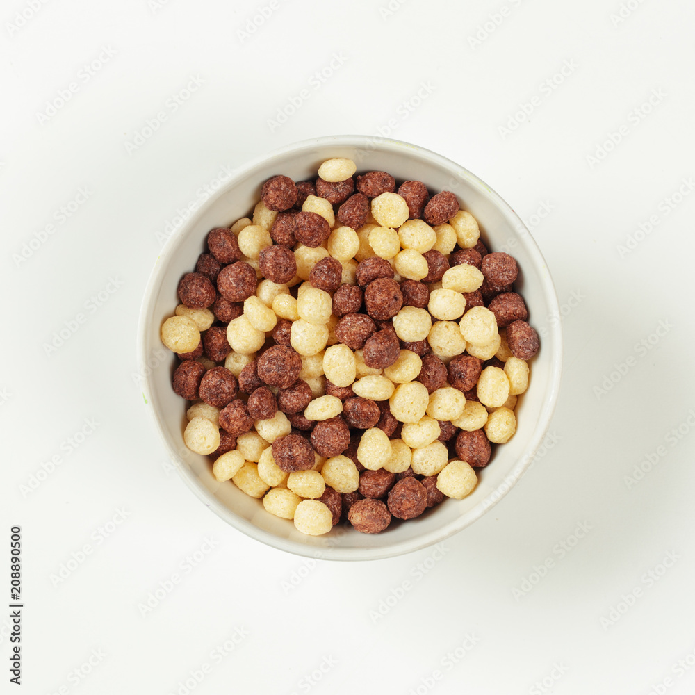 cereals over white background cereals over white background