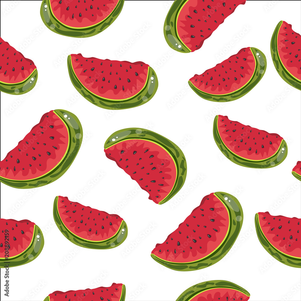 beautiful seamless white background of watermelon skewers beautiful seamless white background of watermelon skewers