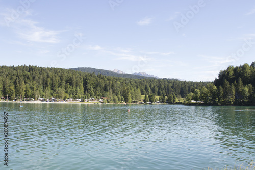 lake in the middle of the forest