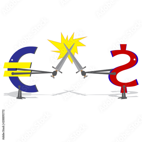 The dollar and the euro.