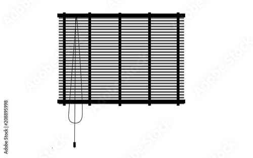 Vector image of a window blind