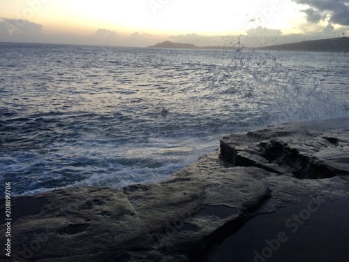 Sunsetting on surf spot 