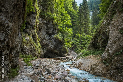Martuljek river in Slovenia