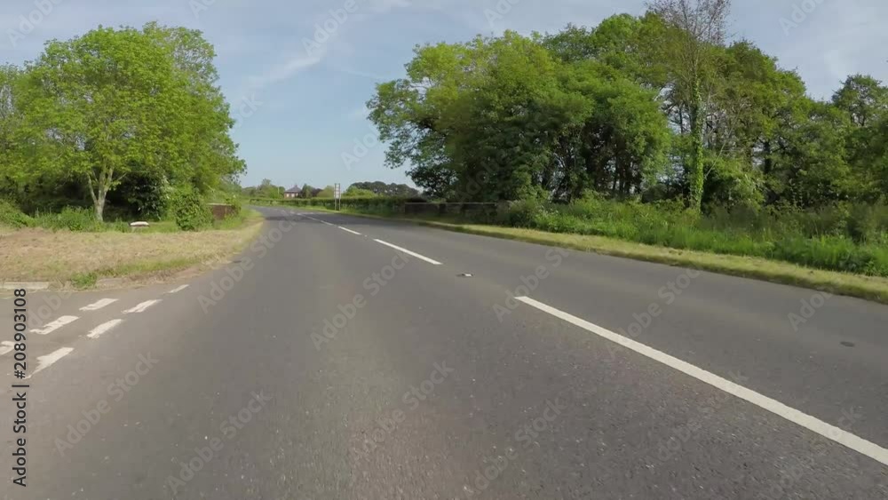 POV driving through Exmoor National Park Somerset roads in England POV driving through Exmoor National Park Somerset roads in England