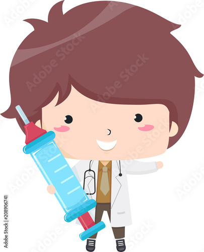 Kid Boy Doctor Toy Syringe ...
