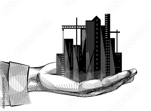 Hand Building Urban Sketch ...