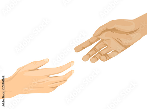 Hands Help Illustration