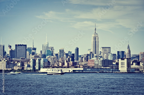 Manhattan skyline with the Empire State Building, New York, USA