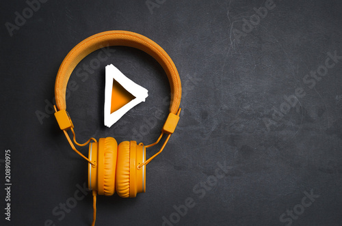 Obraz na płótnie Play button 
