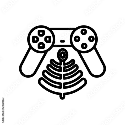 Simple vector xbox gamepad icon
