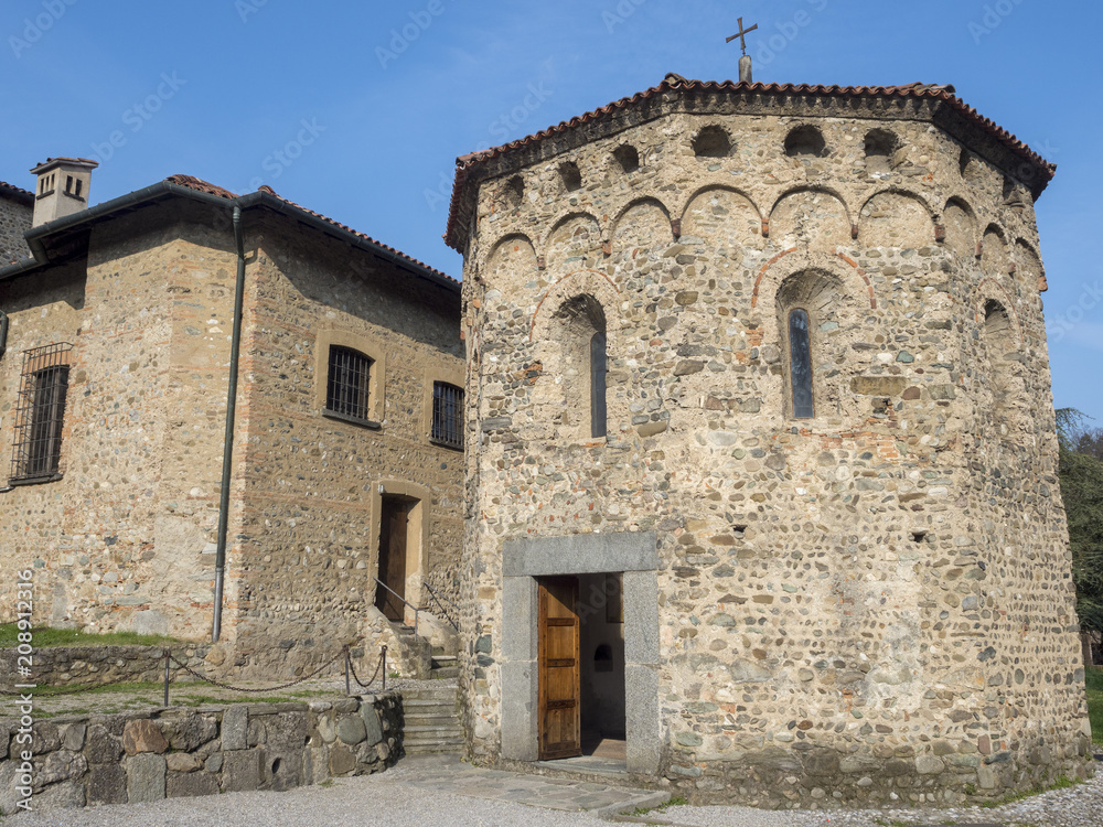 Agliate Brianza (Italy): historic church, baptistery Agliate Brianza (Italy): historic church, baptistery