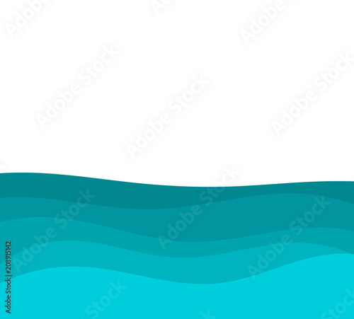 Blue sea water background