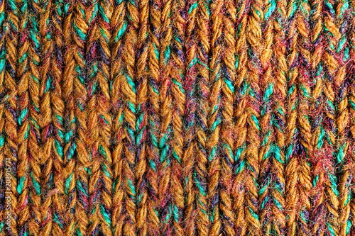 Knitted fabric texture  closeup