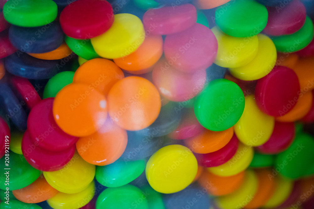 A lot of colorful candy close up A lot of colorful candy close up