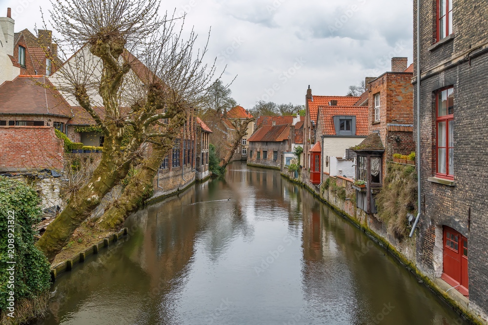 View of Bruges canal, Belgium