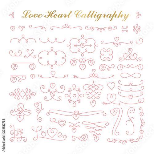 Calligraphic design elements and page decoration