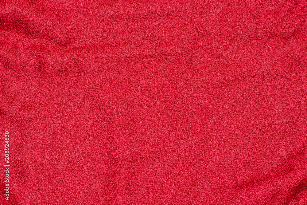 Red seamless fabric. Close up texture Red seamless fabric. Close up texture