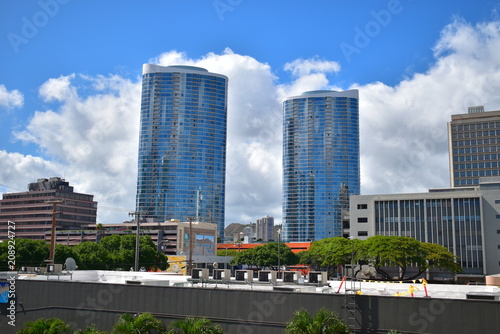 ハワイのビル群