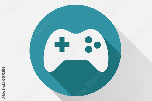 Icono azul con mando de videoconsola.