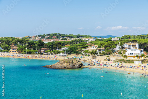 La Fosca beach, Costa Brava, Girona, Catalonia, Spain