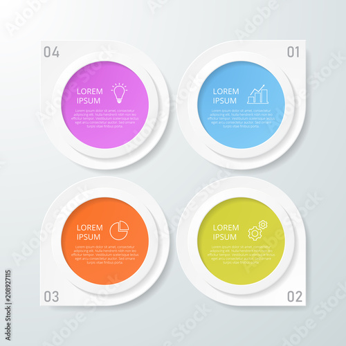 infographic template for business, education, web design, banners, brochures, flyers, diagram, workflow, timeline. Vector illustration.